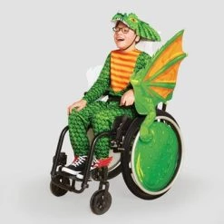 Hyde & EEK! Boutique Kids' Adaptive Dragon Halloween Costume Large Wheelchair Cover with Headpiece - Hyde & EEK! Boutique™