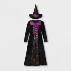 Adult Adaptive Witch Halloween Costume with Hat - Hyde & EEK! Boutique™ Multicolor