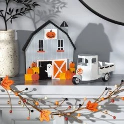 Hyde & EEK! Boutique Wood Mini Mantle Barn Halloween Decorative Prop - Hyde & EEK! Boutique™