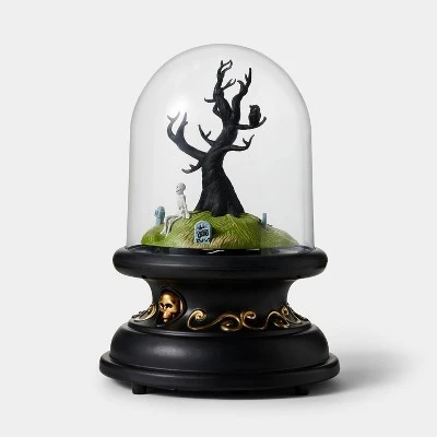 Hyde & EEK! Boutique Animated Tree Scene Cloche Halloween Decorative Prop - Hyde & EEK! Boutique™ 2 Hyde & EEK! Boutique Animated Tree Scene Cloche Halloween Decorative Prop - Hyde & EEK! Boutique™ - Image 2