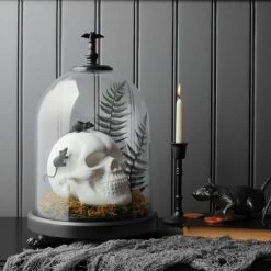 Hyde & EEK! Boutique Large Black Cloche with Bat Halloween Decorative Prop - Hyde & EEK! Boutique™