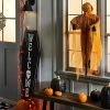 Hyde & EEK! Boutique Falloween Small Black Sheltered Porch Pumpkin Halloween Decorative Sculpture - Hyde & EEK! Boutique™