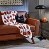Hyde & EEK! Boutique Faux Fur Cat Novelty Halloween Throw Pillow Black - Hyde & EEK! Boutique™