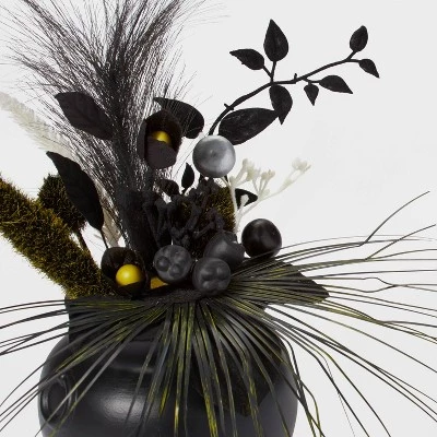 Hyde & EEK! Boutique Cauldron with Flowers Halloween Artificial Plant - Hyde & EEK! Boutique™ 2 Hyde & EEK! Boutique Cauldron with Flowers Halloween Artificial Plant - Hyde & EEK! Boutique™ - Image 2