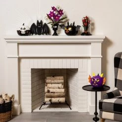 Hyde & EEK! Boutique LED Backlit Flicker Bat Sign Halloween Novelty Silhouette Light White - Hyde & EEK! Boutique™