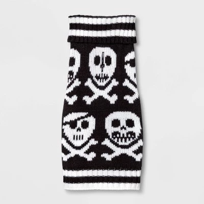 Halloween Skulls and Crossbones Dog and Cat Sweater - Hyde & EEK! Boutique™ 1 Halloween Skulls and Crossbones Dog and Cat Sweater - Hyde & EEK! Boutique™