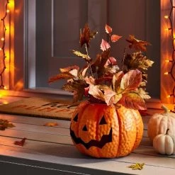 Hyde & EEK! Boutique Pumpkin Porch Pot Planter Halloween Decorative Prop - Hyde & EEK! Boutique™