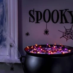 Hyde & EEK! Boutique 60ct LED Battery Operated Halloween String Lights Orange/Purple - Hyde & EEK! Boutique™