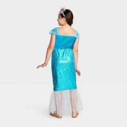 Kids' Ethereal Mermaid Halloween Costume Dress with Headpiece - Hyde & EEK! Boutique™