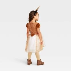 Toddler Fawn Halloween Costume Dress with Headpiece - Hyde & EEK! Boutique™