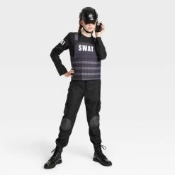 Kids' SWAT Officer Halloween Costume Jumpsuit with Accessories - Hyde & EEK! Boutique™ Multi-colored -Hyde & EEK! Boutique Shop GUEST 5321158d 21ef 4094 96f2 a2f0e065ba7b