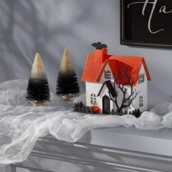 Hyde & EEK! Boutique Pressed Paperboard House with Fence Halloween Scene Prop - Hyde & EEK! Boutique™