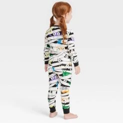 Toddler Glow-In-The-Dark Mummy Halloween Matching Family Pajama Set - Hyde & EEK! Boutique™ White
