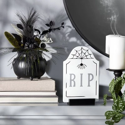 Hyde & EEK! Boutique Cauldron with Flowers Halloween Artificial Plant - Hyde & EEK! Boutique™ 1 Hyde & EEK! Boutique Cauldron with Flowers Halloween Artificial Plant - Hyde & EEK! Boutique™