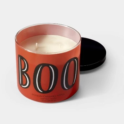 Hyde & EEK! Boutique 14oz Poison Carmel Apple Boo Halloween Jar Candle with Lid Off-White - Hyde & EEK! Boutique™ 2 Hyde & EEK! Boutique 14oz Poison Carmel Apple Boo Halloween Jar Candle with Lid Off-White - Hyde & EEK! Boutique™ - Image 2