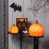 Hyde & EEK! Boutique 9" Light Up Happy Four Teeth Pumpkin Face Halloween Decorative Prop - Hyde & EEK! Boutique™