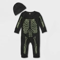 Hyde & EEK! Boutique Baby Glow-In-The-Dark Skeleton Halloween Matching Family Footed Pajamas - Hyde And EEK! Boutique™ Black -Hyde & EEK! Boutique Shop GUEST 68981259 6b38 4556 8318 c6c92a46a232