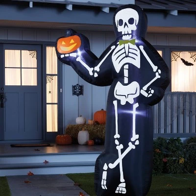 Hyde & EEK! Boutique 7' LED Skeleton Inflatable Halloween Decoration - Hyde & EEK! Boutique™ 1 Hyde & EEK! Boutique 7' LED Skeleton Inflatable Halloween Decoration - Hyde & EEK! Boutique™