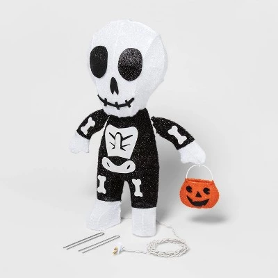 Hyde & EEK! Boutique Light Up Skeleton Trick-or-Treater Halloween Novelty Sculpture Light - Hyde & EEK! Boutique™ 2 Hyde & EEK! Boutique Light Up Skeleton Trick-or-Treater Halloween Novelty Sculpture Light - Hyde & EEK! Boutique™ - Image 2