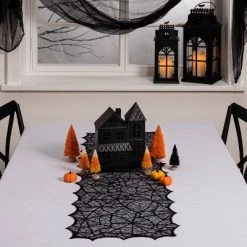 Hyde & EEK! Boutique 14"x48" Lace Halloween Table Runner - Hyde & EEK! Boutique™