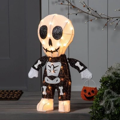Hyde & EEK! Boutique Light Up Skeleton Trick-or-Treater Halloween Novelty Sculpture Light - Hyde & EEK! Boutique™ 1 Hyde & EEK! Boutique Light Up Skeleton Trick-or-Treater Halloween Novelty Sculpture Light - Hyde & EEK! Boutique™