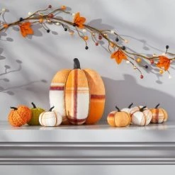 Hyde & EEK! Boutique 8ct Mixed Colors Knit Pumpkin Harvest Decorative Figurine Set - Hyde & EEK! Boutique™