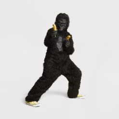 Kids' Gorilla Halloween Costume Jumpsuit with Mask - Hyde & EEK! Boutique™ Black