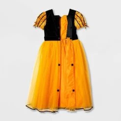 Kids' Adaptive Witch Halloween Costume Dress with Hat - Hyde & EEK! Boutique™ Orange