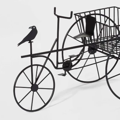 Hyde & EEK! Boutique Black Three Wheel Bike with Broom Halloween Decorative Prop - Hyde & EEK! Boutique™ 2 Hyde & EEK! Boutique Black Three Wheel Bike with Broom Halloween Decorative Prop - Hyde & EEK! Boutique™ - Image 2