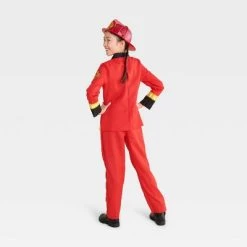Kids' Firefighter Halloween Costume Jumpsuit with Hat - Hyde & EEK! Boutique™