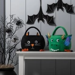 Hyde & EEK! Boutique Cat Plush Halloween Trick or Treat Pail - Hyde & EEK! Boutique™