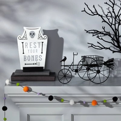 Hyde & EEK! Boutique Black Three Wheel Bike with Broom Halloween Decorative Prop - Hyde & EEK! Boutique™ 1 Hyde & EEK! Boutique Black Three Wheel Bike with Broom Halloween Decorative Prop - Hyde & EEK! Boutique™