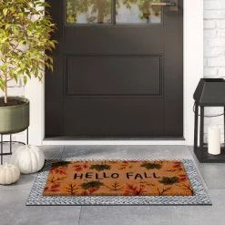 Hyde & EEK! Boutique 1'2"x2'6" 'Hello Fall' Leaves Coir Doormat - Hyde & EEK! Boutique™