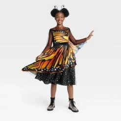 Kids' Monarch Butterfly Halloween Costume Dress with Headpiece - Hyde & EEK! Boutique™ Multi-colored -Hyde & EEK! Boutique Shop GUEST ddd2886e bc24 431b 9858 958b50caa68d