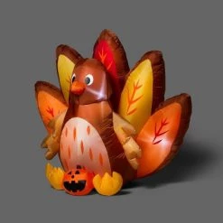 Hyde & EEK! Boutique 5.5' Inflatable Sitting Turkey Halloween Decoration - Hyde & EEK! Boutique™ -Hyde & EEK! Boutique Shop GUEST e7d76c4d 6180 4349 9fa4 c3aa843a377a