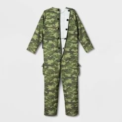 Kids' Adaptive Army Halloween Costume Jumpsuit with Accessories - Hyde & EEK! Boutique™ Green