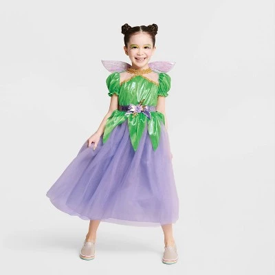 Toddler Garden Fairy Halloween Costume Dress with Wings - Hyde & EEK! Boutique™ Multicolor 1 Toddler Garden Fairy Halloween Costume Dress with Wings - Hyde & EEK! Boutique™ Multicolor