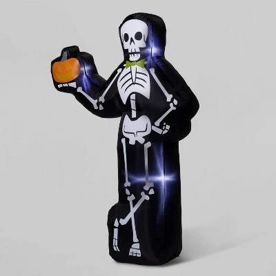 Hyde & EEK! Boutique 7' LED Skeleton Inflatable Halloween Decoration - Hyde & EEK! Boutique™ 2 Hyde & EEK! Boutique 7' LED Skeleton Inflatable Halloween Decoration - Hyde & EEK! Boutique™ - Image 2