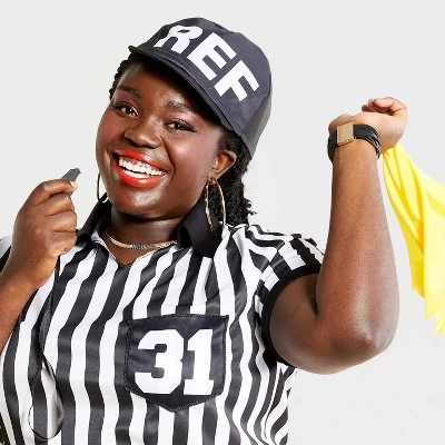 Hyde & EEK! Boutique Adult Referee Halloween Costume Top with Accessories One Size - Hyde & EEK! Boutique™ 2 Hyde & EEK! Boutique Adult Referee Halloween Costume Top with Accessories One Size - Hyde & EEK! Boutique™ - Image 2