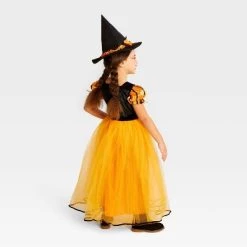 Kids' Witch Halloween Costume Dress with Hat - Hyde & EEK! Boutique™ Multicolor