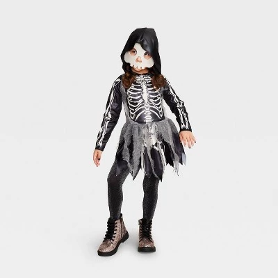 Kids' Mystic Bones Halloween Costume Dress with Mask - Hyde & EEK! Boutique™ 5 Kids' Mystic Bones Halloween Costume Dress with Mask - Hyde & EEK! Boutique™ - Image 5