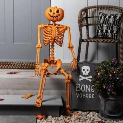 Hyde & EEK! Boutique 60" Posable Pumpkin Skeleton Halloween Decorative Mannequin - Hyde & EEK! Boutique™